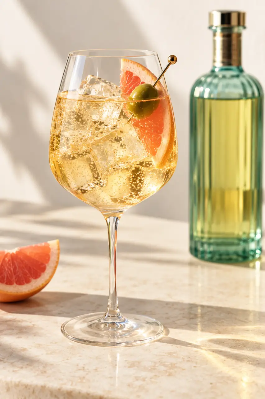 Cocktail Italicus Spritz au prosecco, à la bergamote et au pamplemousse