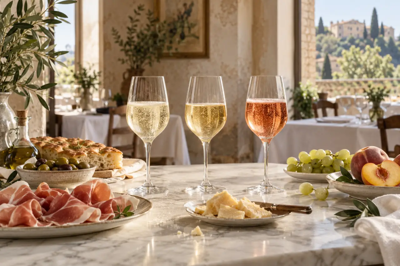 Pétillant italien : Prosecco frais, Moscato doux ou bulles de caractère, lequel choisir ?