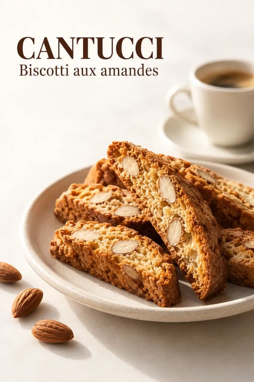 Recette de biscuit italien facile : cantucci aux amandes dorés et croquants