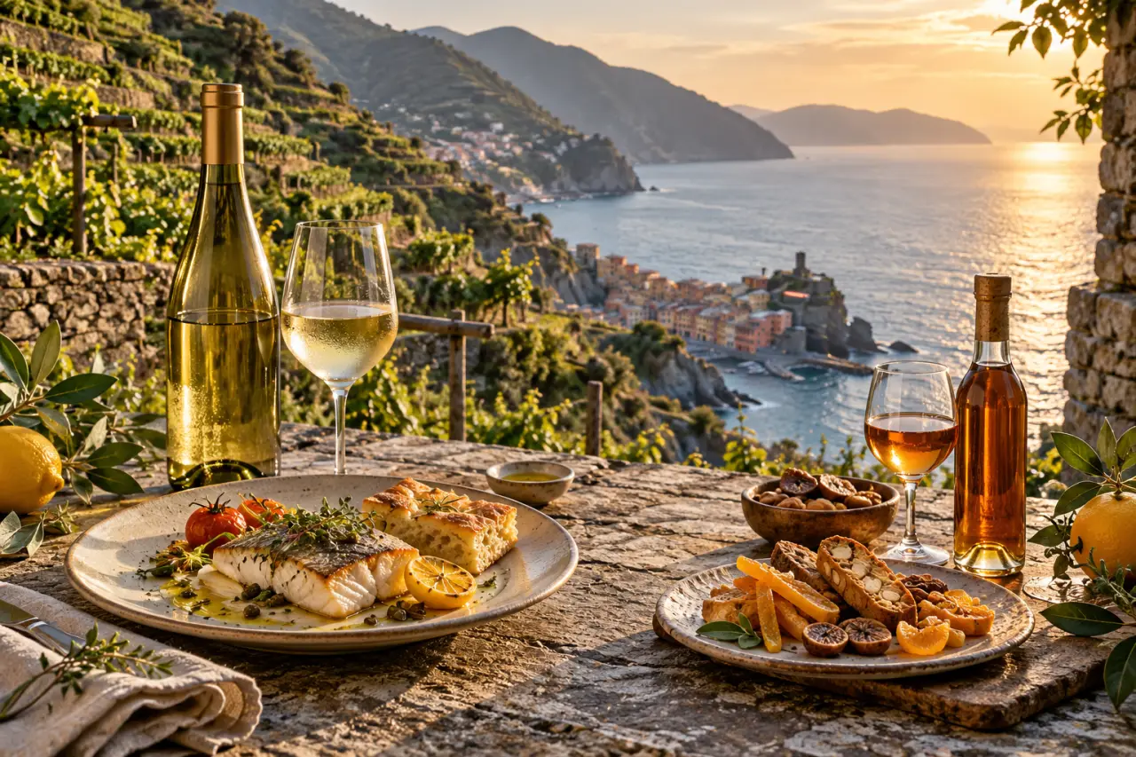 Vins des Cinque Terre en Italie : blanc sec ou Sciacchetrà, deux façons de goûter les terrasses