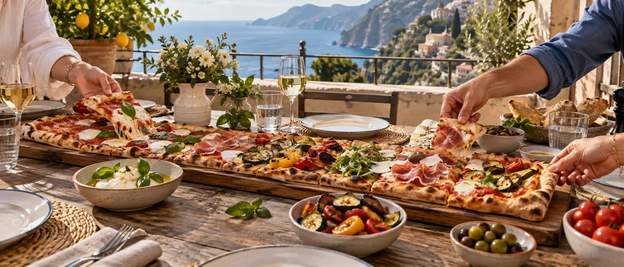 Pizza au mètre en Italie : à Vico Equense, les grandes longueurs favorisent le partage