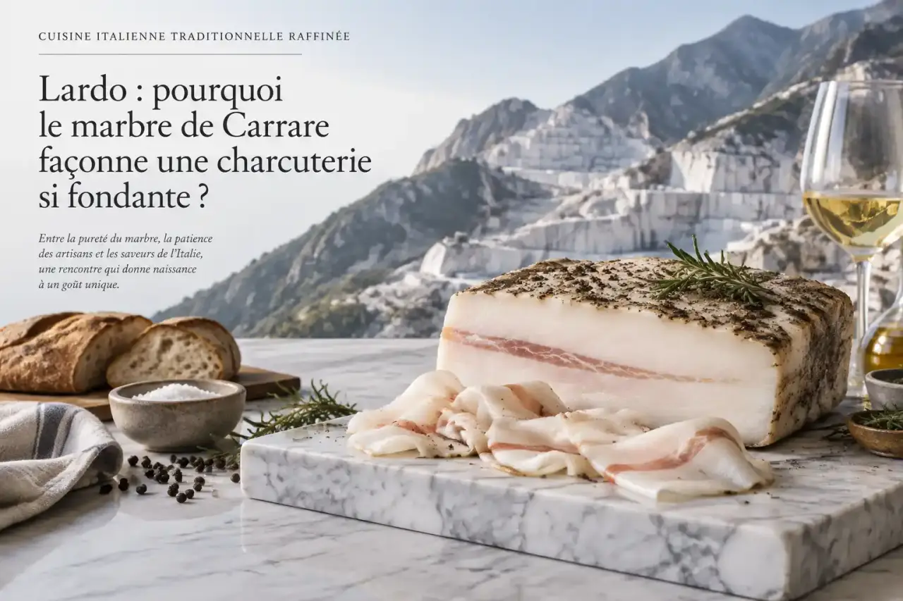 Lardo : pourquoi le marbre de Carrare façonne une charcuterie si fondante