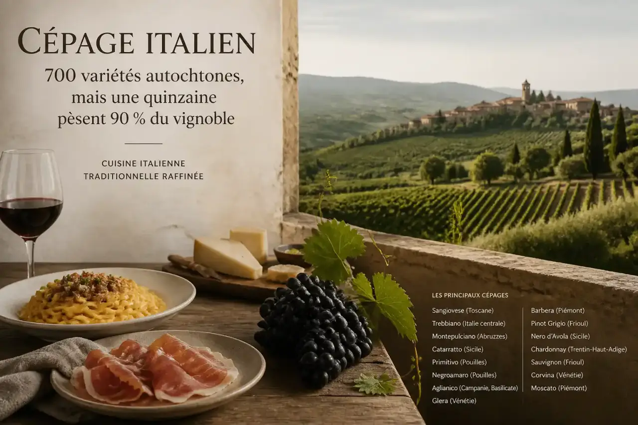 Cépage italien : 700 variétés autochtones, mais une quinzaine pèsent 90 % du vignoble