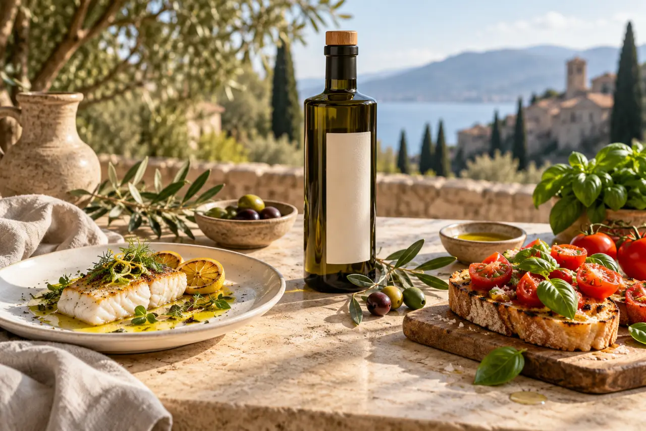 Huile d’olive italienne : douce pour le poisson, intense sur la bruschetta