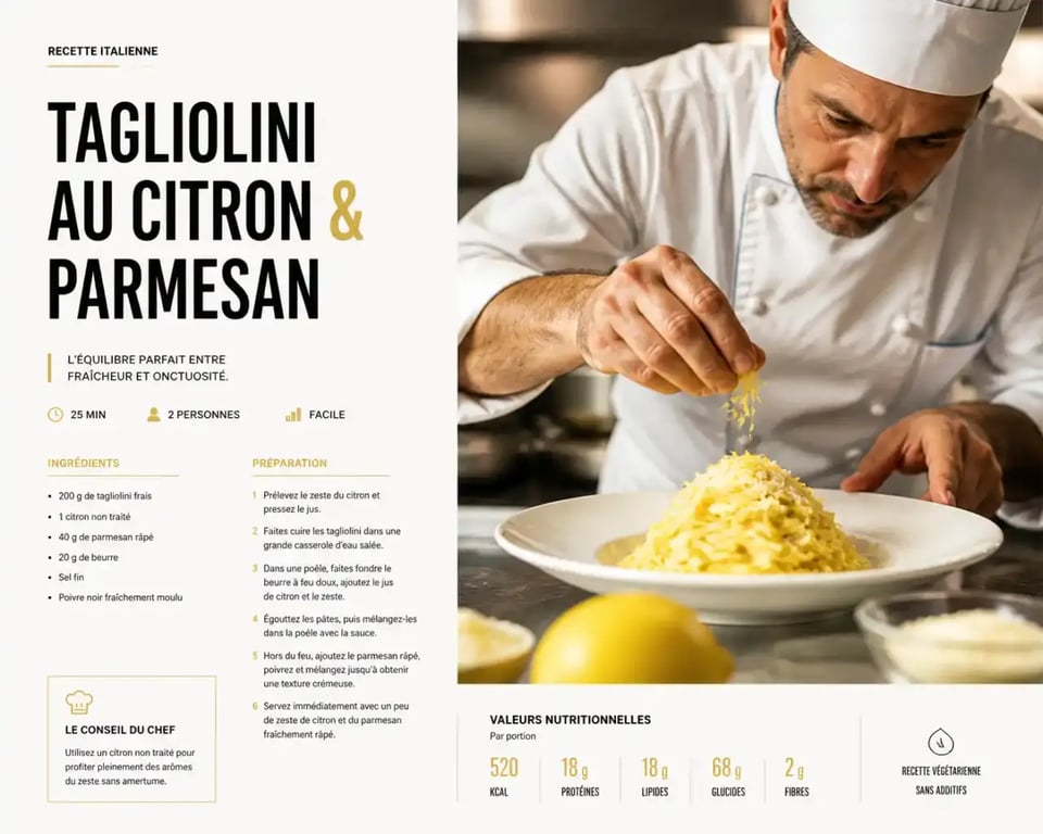 Chef cuisinier italien dressant une assiette dans sa cuisine