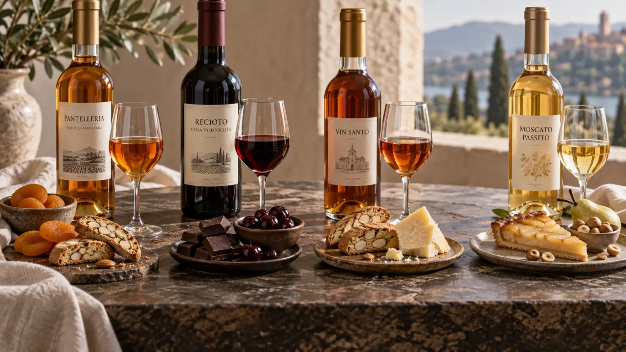 Passito vin italien : quatre styles à comparer et les accords qui les révèlent