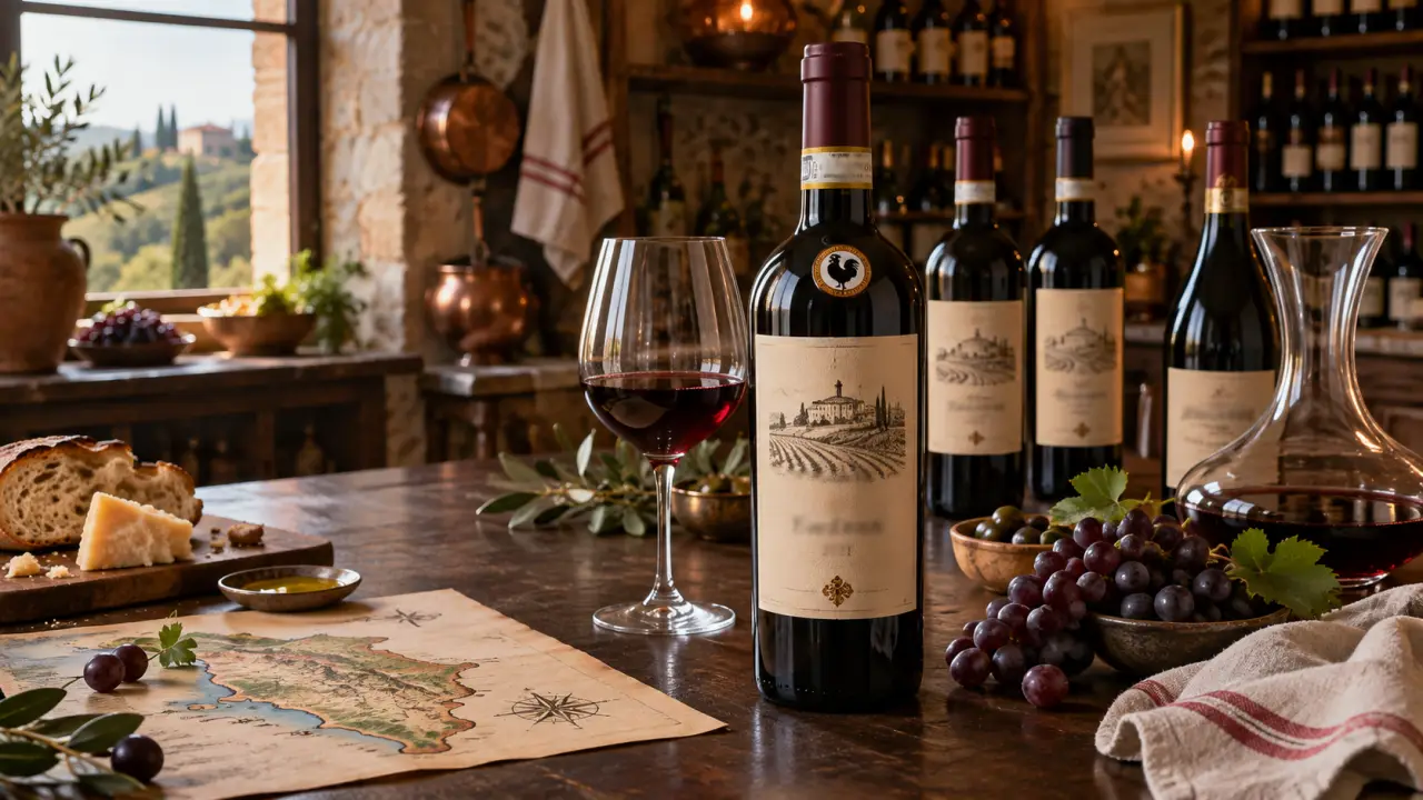 Vin Chianti italien : le coq noir et les repères pour choisir la bonne bouteille