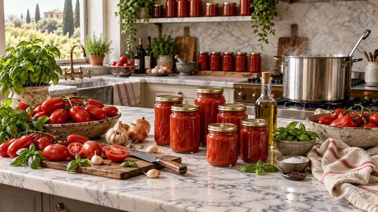 Sauce tomate en conserve : la méthode pas à pas pour une autonomie durable